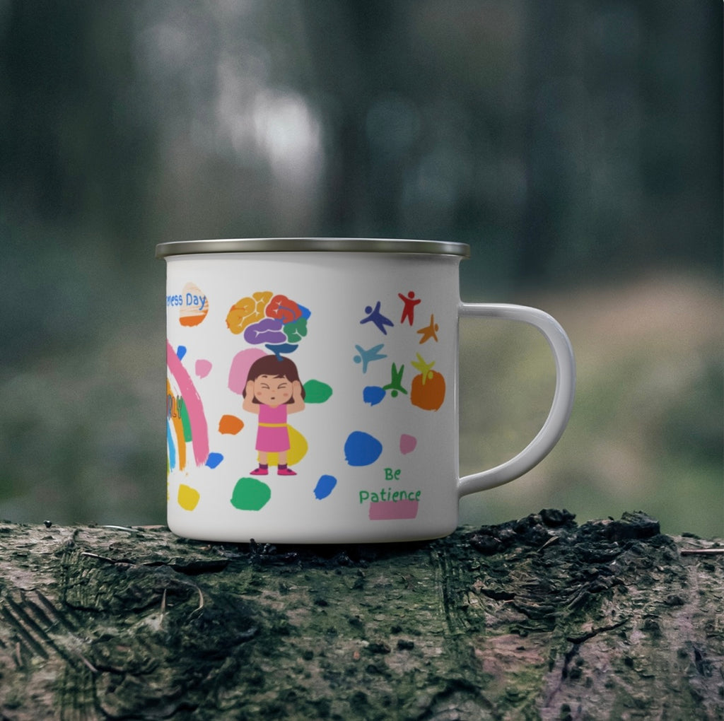 Autism Awareness Enamel Mug