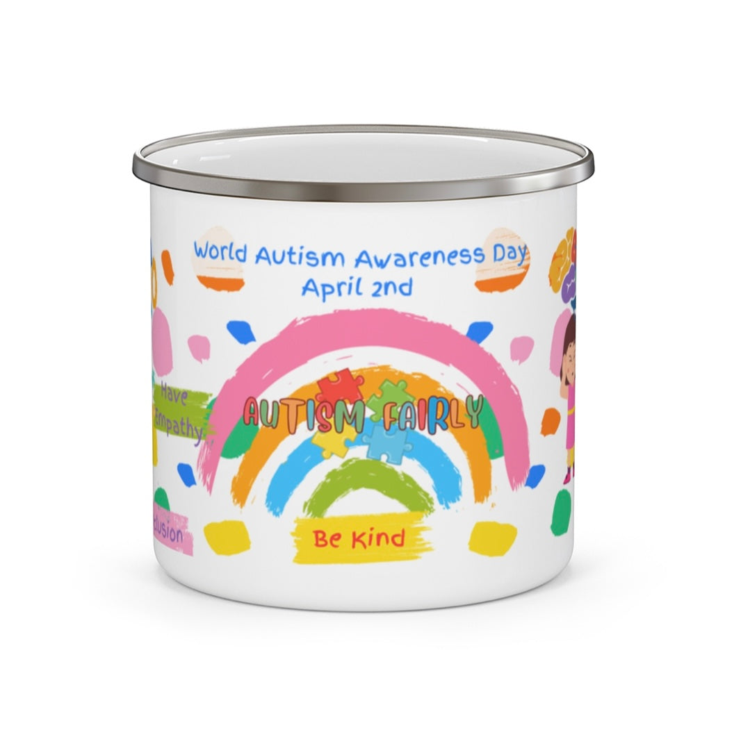 Autism Awareness Enamel Mug